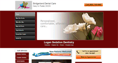 Desktop Screenshot of logansedationdentist.com